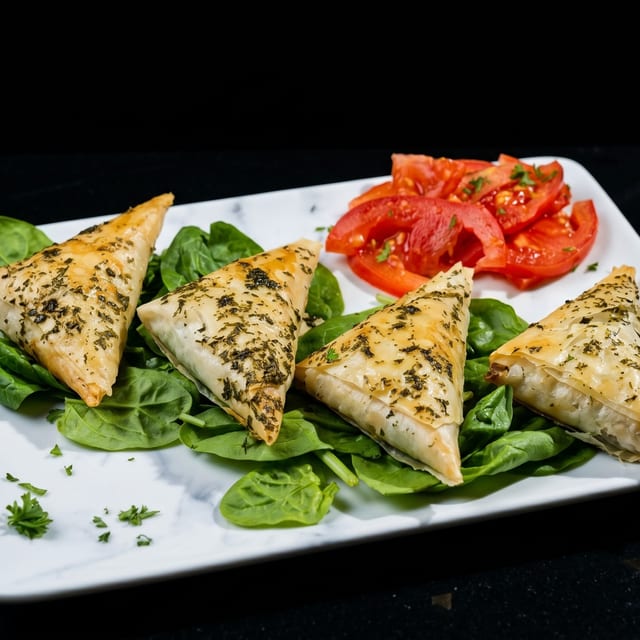 Baked Spanakopita.