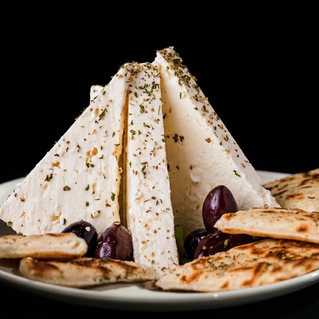 Feta, Kalamata Olives, and Grilled Pita.