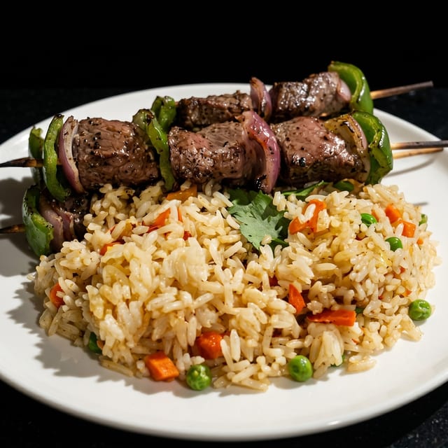 Beef Souvlaki.
