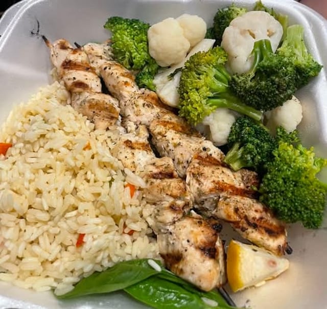 Chicken Souvlaki.